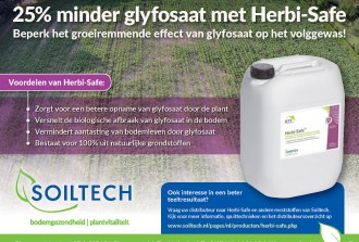 Minder glyfosaat nodig met Herbi-safe