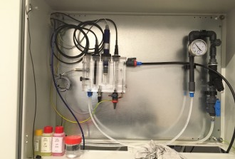 flowblock voor pH, EC, chloor en redoxmeting