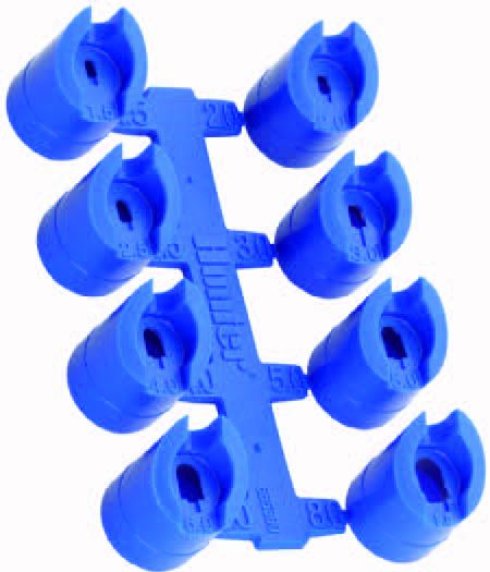 Hunter blue nozzle set
