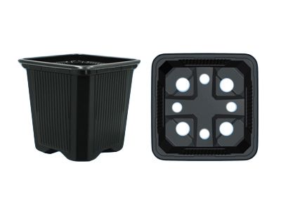 Teku pot VQF8x8x7 zwart 4200/doos