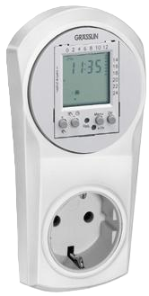 schakelklok 1m/24u digitaal wandcontactd