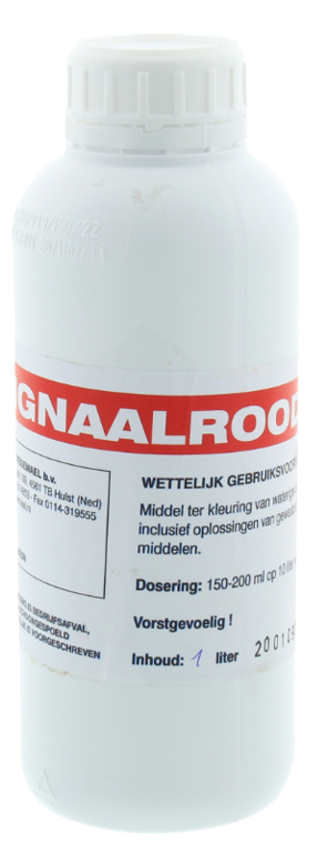 Kleurstof signaalrood 1 liter