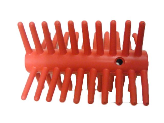 ontbladerborstel rood zacht 110mm lang