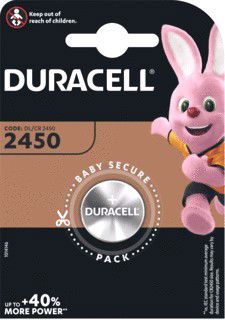 batterij Duracel 3V knoopcel CR2450 1st