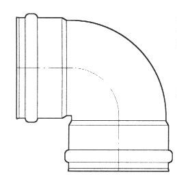 riool bocht 87° 315mm mn