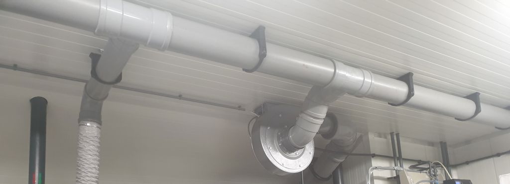 ruimte afzuiging incl. schakelkast