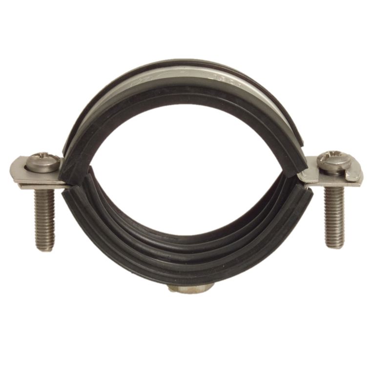 galv ophangbeugel+rubber 87-92mm