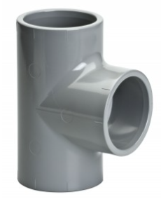pvc-c T-stuk 90° 50mm 16bar