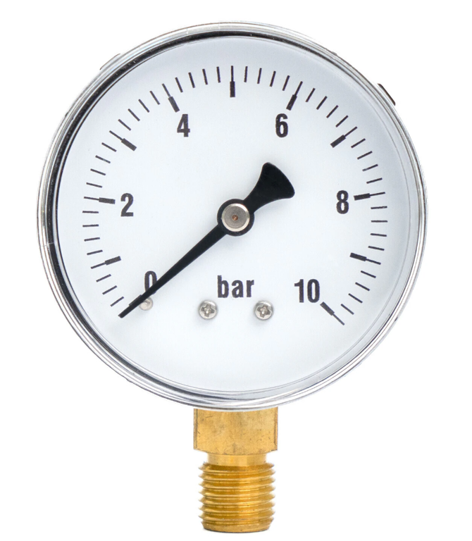 manometer 10 bar onderaansl.kast 63-1/4