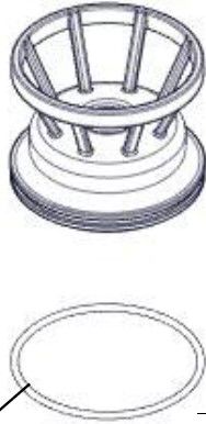 O-ring separatie plaat Mini Sigma 2-3-4"
