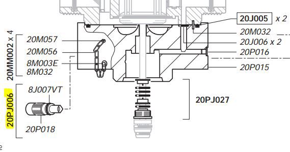 Dosatron aftapkraan/stop D20S