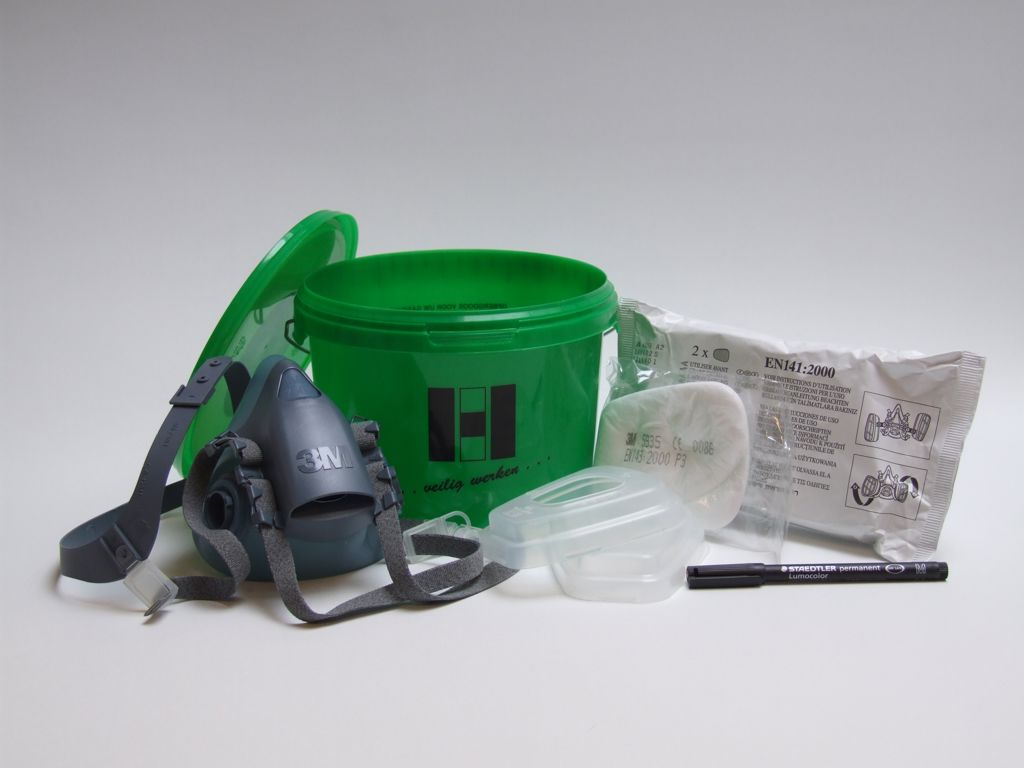 halfgelaatsmasker 3M +filter a2p3  emmer