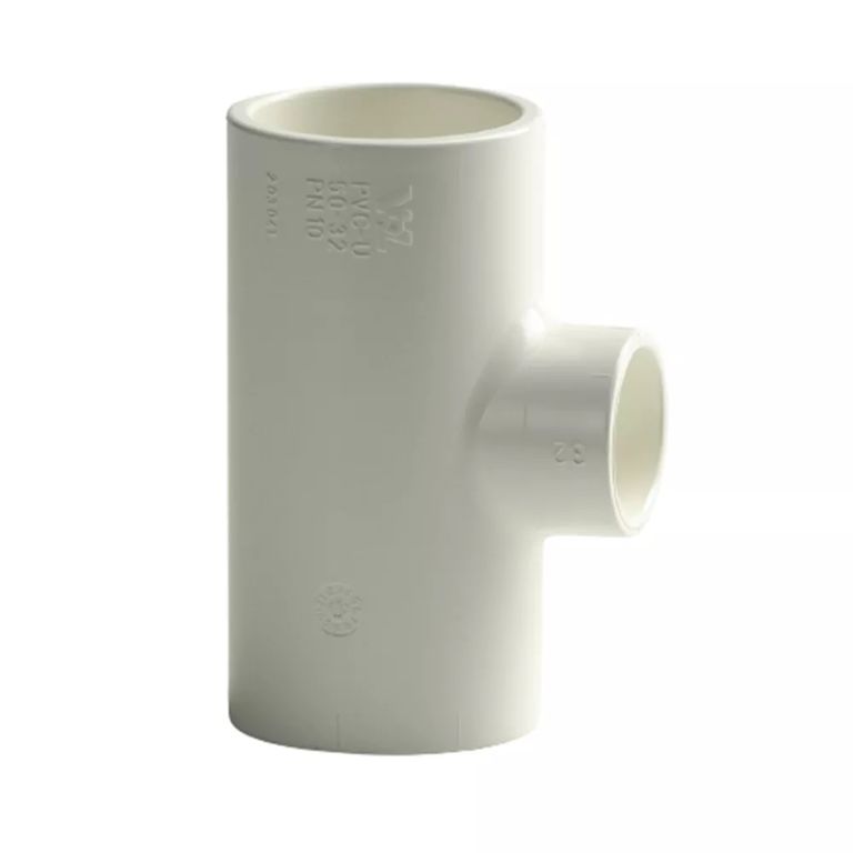 wit pvc T-stuk 90x50 16bar