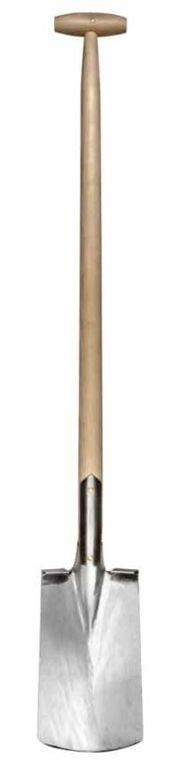 spade met steps 16cm rvs 90cm steel