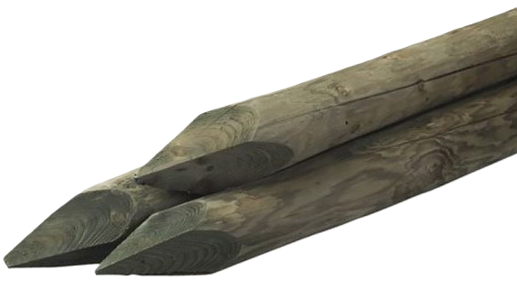 paal geïmpregneerd  250x8cm