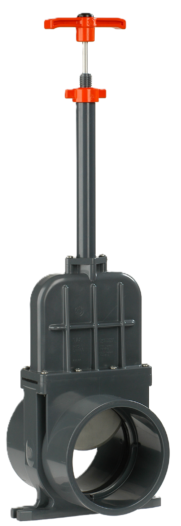 pvc schuifafsluiter 200+1000mm as