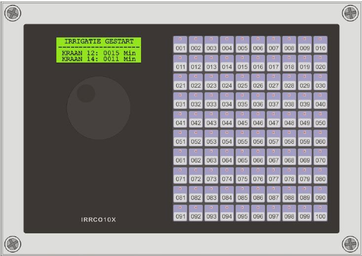 frontpaneel compleet tbv Irrco 10X