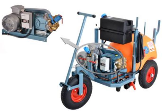 plunjerpomp met elektromotor 21-50-120