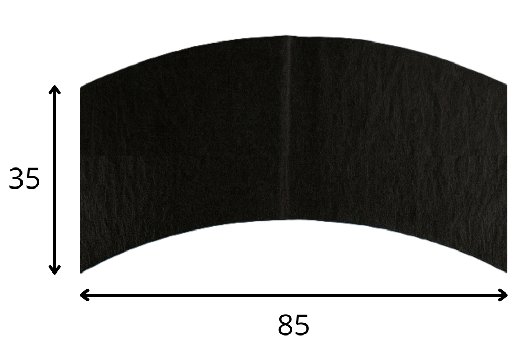 tulpenpapier basiczwart 35x85cm 600kg/pl