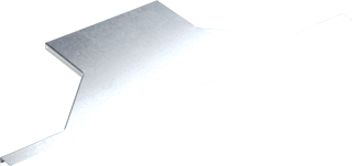 aanzetstuk deksel tbv kabelgoot 70mm