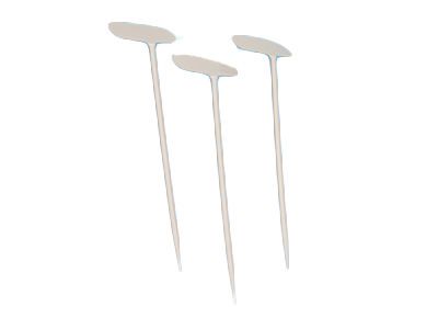 plaatetiket 35x10x6,5cm wit