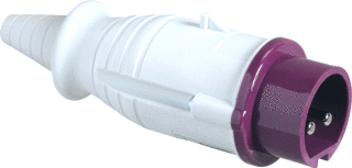 stekker 25V 16A 2p CEE paars