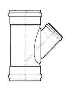 riool T-stuk 45° 315x160mm mn