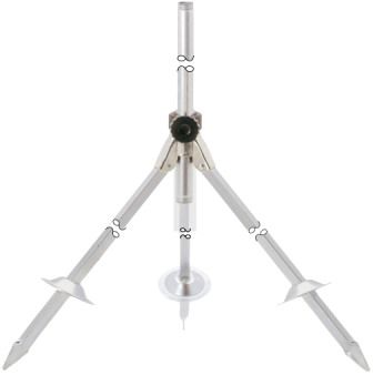 driepoot ¾" bu kaal