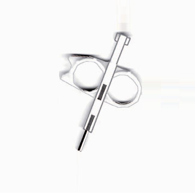 Hunter sleutel (wit)