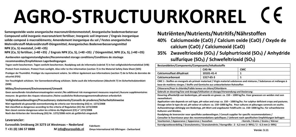 Agro structuurkorrel 25kg/zak
