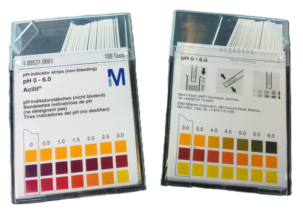 pH strips 0-6 (0,5) 100 strips