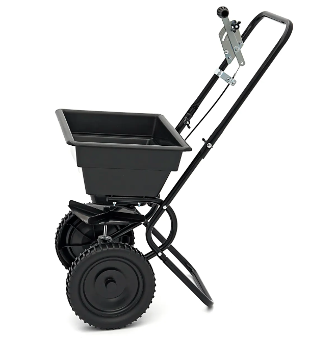 zout/kunstmeststrooier roteer 30kg zwart