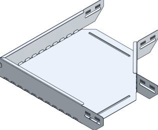 bocht/hoekstuk tbv kabelgoot 200mm
