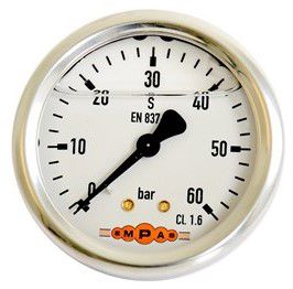 manometer 0-60bar achteraansluiting