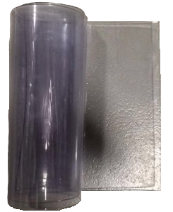 pvc strook 400/4mm transparant