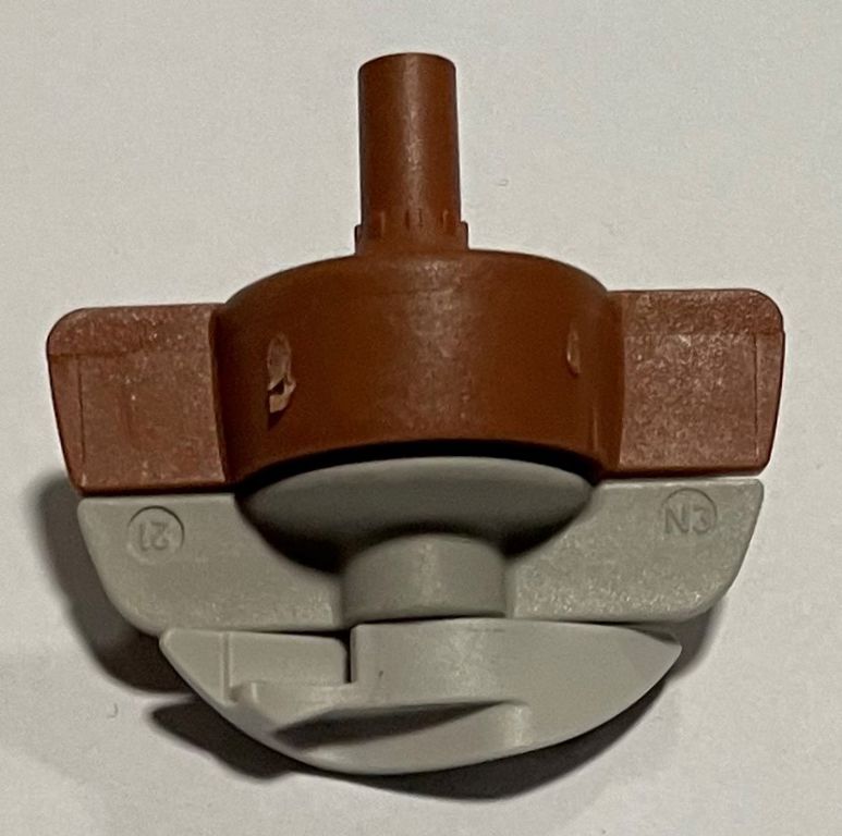 spinnet kop 160L bruin/grijs