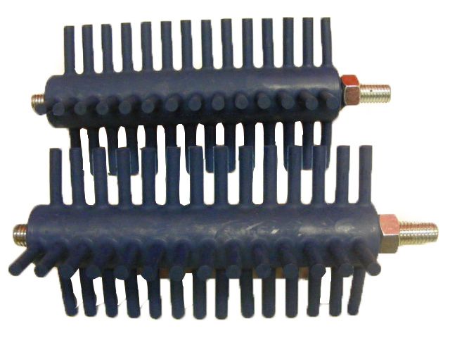 ontbladerborstel blauw 4k Ø80 blauw set