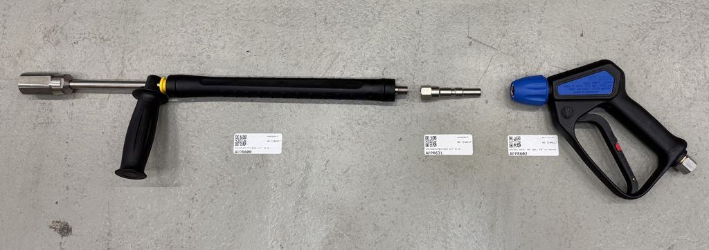 pistool snelk. tbv lans, 3/8" bi.+swivel