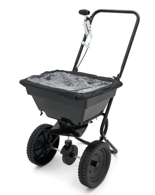 zout/kunstmeststrooier roteer 30kg zwart