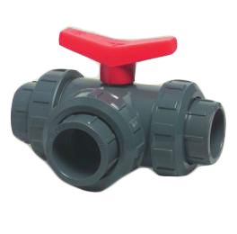 3-weg kraan t-boring 32mm ch lijm 10bar