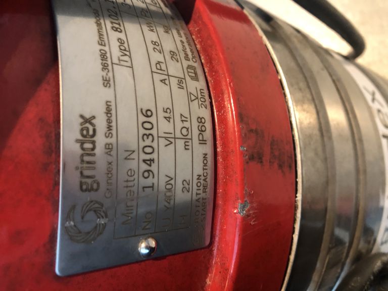 dompelpomp Grindex Minex N G2 1,6kW 400V