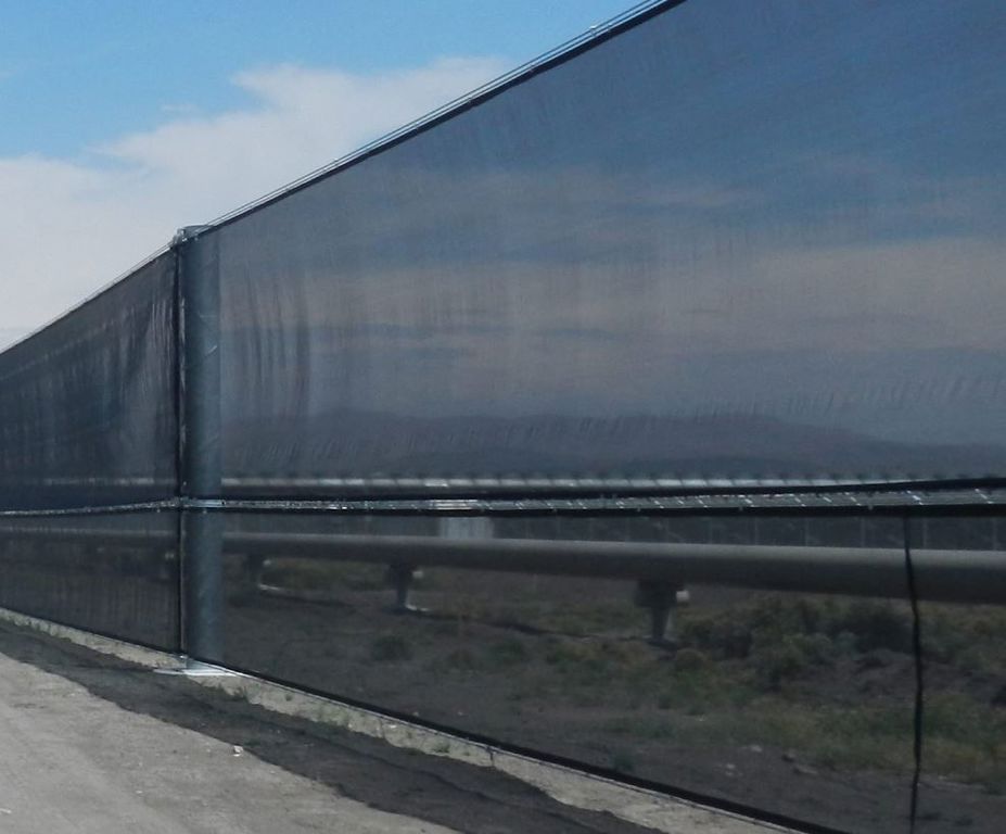 windbreekgaas Quadra 105ME 6x100m zwart