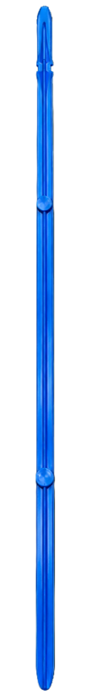 kruispiket 4-inkeping 60cm blauw