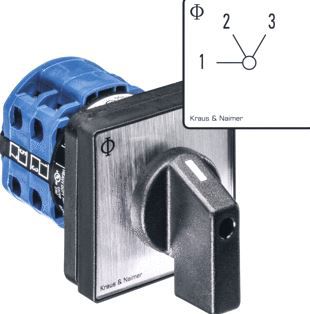 keuzeschakelaar 20A 7,5kW 1p
