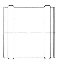 riool sok schuif 400mm mn