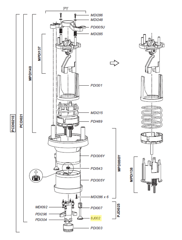 Dosatron O-ring klepje DI16