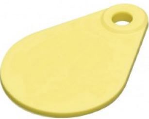 kapnummer onbedrukt geel per stuk