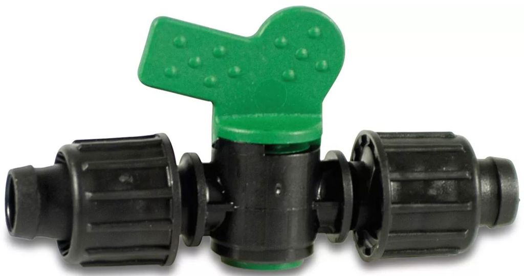 pp kogelkraan 22mm tape zwart/groen