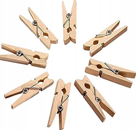 wasknijpers hout 50/zak