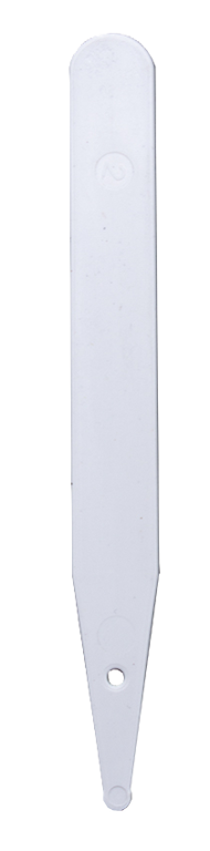 steeketiket recy 10x1,3cm wit 1000/doos